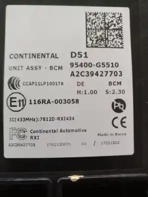 Second-hand car spare part electronic module for kia niro (de) g4le oem iam references 95400g5510  