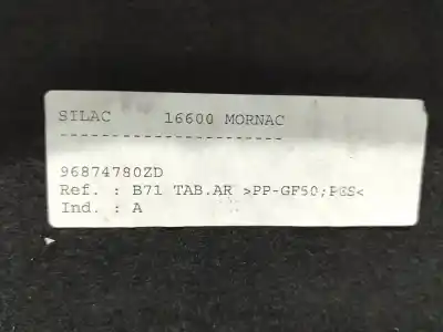 Second-hand car spare part parcel shelf for citroen c4 lim. business oem iam references 96874780zd  