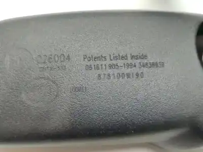 Автозапчастина б/у внутрішне дзеркало для lexus ct 200h посилання на oem iam 878100w190  