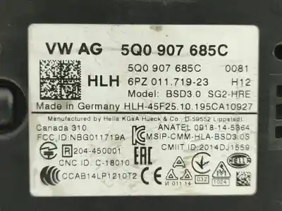 Second-hand car spare part electronic module for seat arona fr oem iam references 5q0907685c  