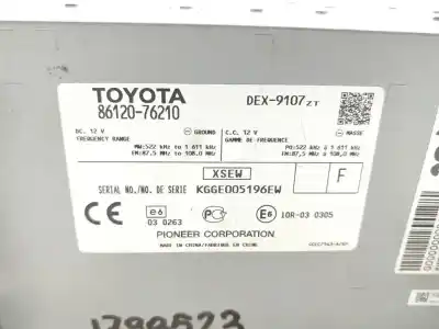 Second-hand car spare part audio system / radio cd for lexus ct 200h oem iam references 8612076210  
