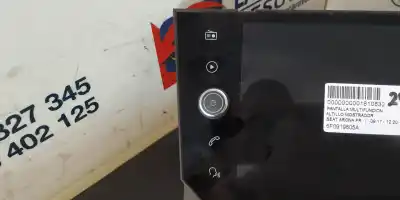 Second-hand car spare part multifunction display for seat arona fr oem iam references 6f0919605a  