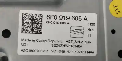 Second-hand car spare part multifunction display for seat arona fr oem iam references 6f0919605a  