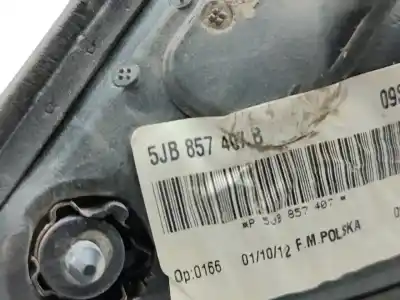 Автозапчастина б/у ліве дзеркало для seat toledo iv (kg3) 1.6 tdi посилання на oem iam 5jb857407b  