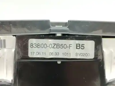 Peça sobressalente para automóvel em segunda mão quadrante por toyota auris luna+ referências oem iam 838000zb50f  