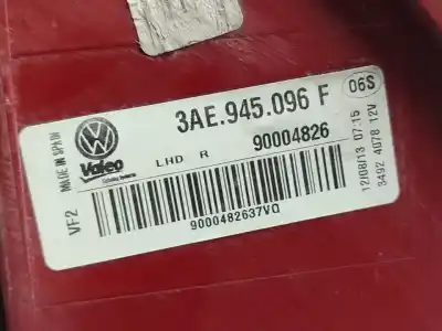 Second-hand car spare part right tailgate light for volkswagen passat b7 (362) 1.6 tdi oem iam references 3ae945096f   Second-hand car spare part right tailgate light for volkswagen passat b7 (362) 1.6 tdi oem iam references 3ae945096f