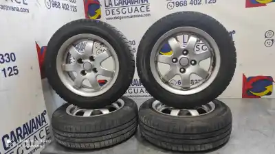 Peça sobressalente para automóvel em segunda mão jogo de jantes por peugeot 206 berlina xt referências oem iam 6jx14h2  