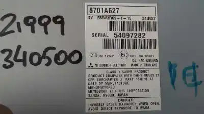 Second-hand car spare part AUDIO SYSTEM / RADIO CD for MITSUBISHI ASX (GA0W)  OEM IAM references 8701A627  