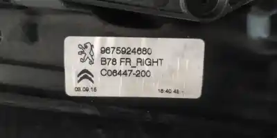 Автозапчастина б/у регулятор переднього правого скла для citroen c4 picasso feel посилання на oem iam 9675288880  