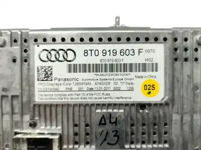 Автозапчастина б/у багатофункційний дисплей для audi a4 avant (8k5) (2008) básico quattro посилання на oem iam 8t0919603f  
