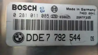 Peça sobressalente para automóvel em segunda mão centralina de motor uce por bmw mini (r50,r53) one d referências oem iam 7792544  