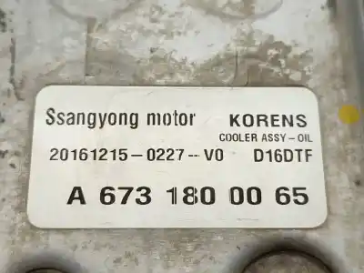 Автозапчастина б/у охолодження мотору для ssangyong xlv crystal 4x2 посилання на oem iam a673180065