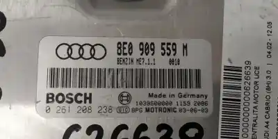 Pezzo di ricambio per auto di seconda mano centralina motore per audi a4 cabrio (8h) 3.0 v6 30v cat (asn) riferimenti oem iam 8e0909559m