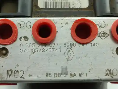 Peça sobressalente para automóvel em segunda mão abs por renault clio iii exception referências oem iam 8200747140  