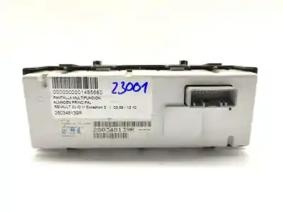 Second-hand car spare part multifunction display for renault clio iii exception oem iam references 280348139r  