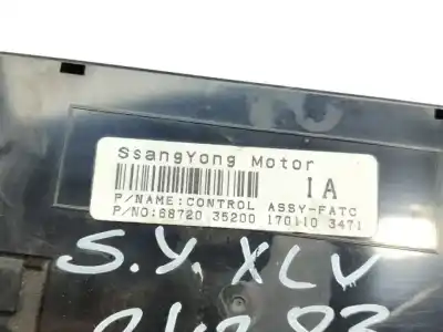 Автозапчастина б/у контроль опалення / кондиціонації для ssangyong xlv crystal 4x2 посилання на oem iam 6872035200