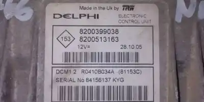 Tweedehands auto-onderdeel ecu motorcontroller voor nissan note (e11e) acenta oem iam-referenties 8200399038  