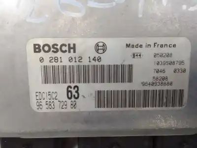 Tweedehands auto-onderdeel ecu motorcontroller voor peugeot 307 (s1) rhy oem iam-referenties 9658372980  