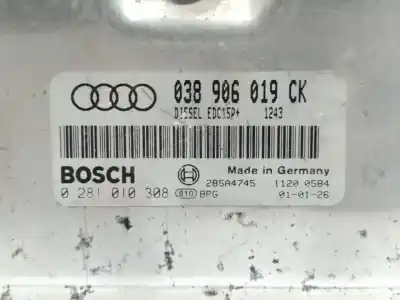 Second-hand car spare part ecu engine control for audi a3 (8l) 1.9 tdi oem iam references 038906019ck  