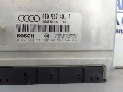 Second-hand car spare part ecu engine control for audi a6 avant (4b5) 2.5 tdi oem iam references 4b0907401p  