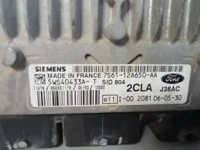 Second-hand car spare part ecu engine control for ford fiesta (cbk) ambiente oem iam references 7s6112a650aa  