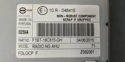 Автозапчастина б/у аудіо система / радіо cd для ford focus lim. st-line посилання на oem iam f1bt18c815gh