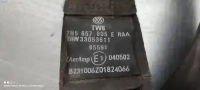 Pièce détachée automobile d'occasion ceinture de securite avant gauche pour volkswagen t5 bus caravelle (batalla larga) 174 cv / 128 kw références oem iam 7h5857805e  