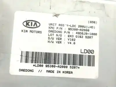 Second-hand car spare part electronic module for kia ceed drive 136 cv / 100 kw oem iam references 95300a2000  
