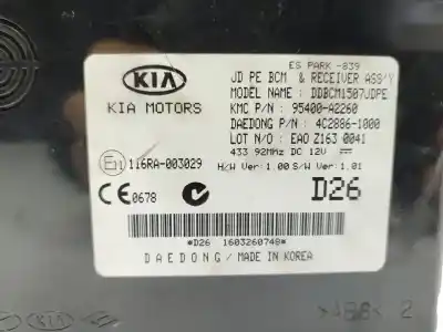 Second-hand car spare part comfort module for kia cee´d drive oem iam references 116ra003029  