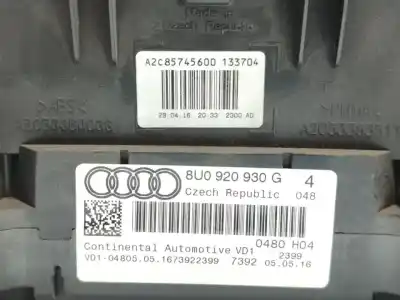 Автозапчастина б/у панель інструментів для audi q3 (8ub, 8ug) 2.0 tdi посилання на oem iam 8u0920930g  