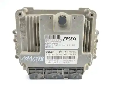 Second-hand car spare part ecu engine control for opel vivaro 2.5 dti / cdti cat (g9u-730 / lj9) oem iam references 0281011531  