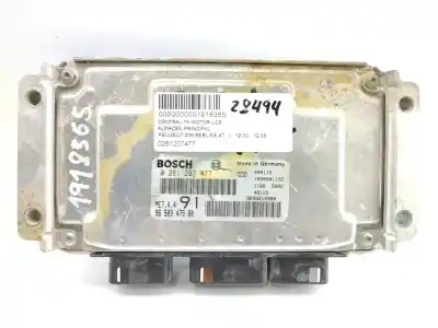 Second-hand car spare part ECU ENGINE CONTROL for PEUGEOT 206 BERLINA  OEM IAM references 0261207477  