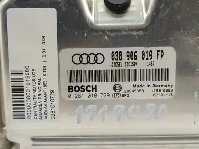 Second-hand car spare part ecu engine control for audi a4 avant (8e) 1.9 tdi oem iam references 0281010729  