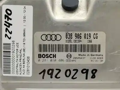 Автозапчастина б/у ебу контролер двигуна для audi a4 b6 (8e2) 1.9 tdi посилання на oem iam 0281010406