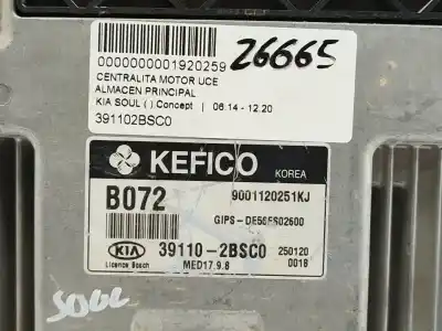 Second-hand car spare part ecu engine control for kia soul ( ) concept oem iam references 391102bsc0  