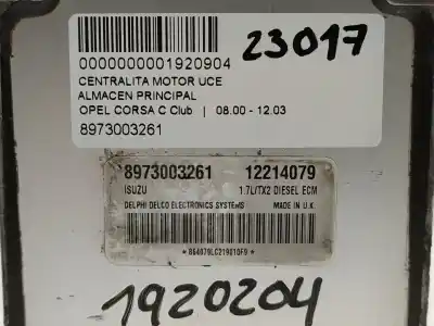 Second-hand car spare part ECU ENGINE CONTROL for OPEL CORSA C  OEM IAM references 8973003261  
