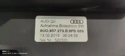 Автозапчастина б/у багатофункційний дисплей для audi q3 (8ub, 8ug) 2.0 tdi посилання на oem iam 8u0857273b   Автозапчастина б/у багатофункційний дисплей для audi q3 (8ub, 8ug) 2.0 tdi посилання на oem iam 8u0857273b