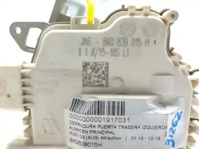 Автозапчастина б/у замок дверей заднього лівого для audi q3 (8ub, 8ug) 2.0 tdi посилання на oem iam 8k0839015h