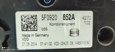 Автозапчастина б/у панель інструментів для seat leon (5f1) style посилання на oem iam 5f0920852a  