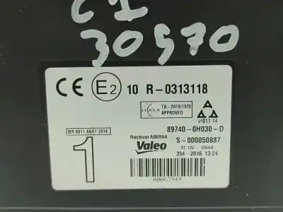Second-hand car spare part electronic module for citroen c1 feel oem iam references 897400h030d  