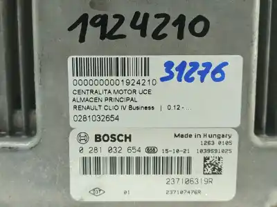 Second-hand car spare part ecu engine control for renault clio iv business oem iam references 0281032654  