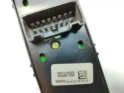 Peça sobressalente para automóvel em segunda mão botão / interruptor elevador vidro dianteiro esquerdo por kia cee´d business referências oem iam 93570a2000  