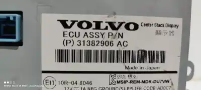 Second-hand car spare part multifunction display for volvo v40 básico oem iam references 31382906ac  