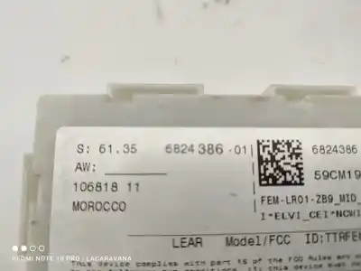 Tweedehands auto-onderdeel relais/zekeringenkastje voor bmw 1 (f20) 116 d oem iam-referenties 61356824386