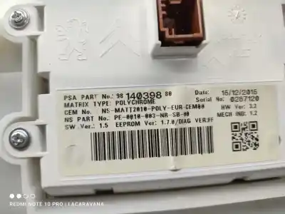 Peça sobressalente para automóvel em segunda mão quadrante por peugeot 2008 (--.2013->) active referências oem iam 9814696580  