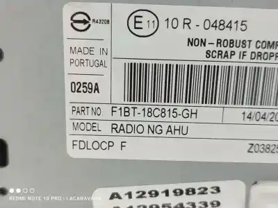 Peça sobressalente para automóvel em segunda mão sistema de áudio / rádio cd por ford focus lim. business referências oem iam f1bt18c815gh