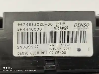 Автозапчасти б/у отопление / кондиционирование воздуха за citroen c-elysée exclusive ссылки oem iam 96746550zd