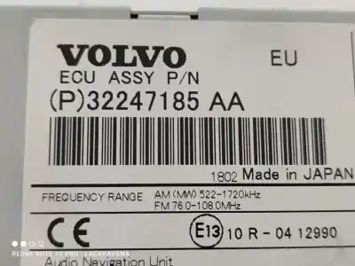Peça sobressalente para automóvel em segunda mão sistema de áudio / rádio cd por volvo v40 básico referências oem iam 32247185aa
