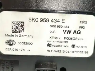Автозапчастина б/у електронний модуль для audi q3 (8ub, 8ug) 2.0 tdi посилання на oem iam 5k0959434e  