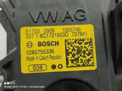 Peça sobressalente para automóvel em segunda mão PEDAL DO ACELERADOR por VOLKSWAGEN POLO (6C1)  Referências OEM IAM 6C1721503D  